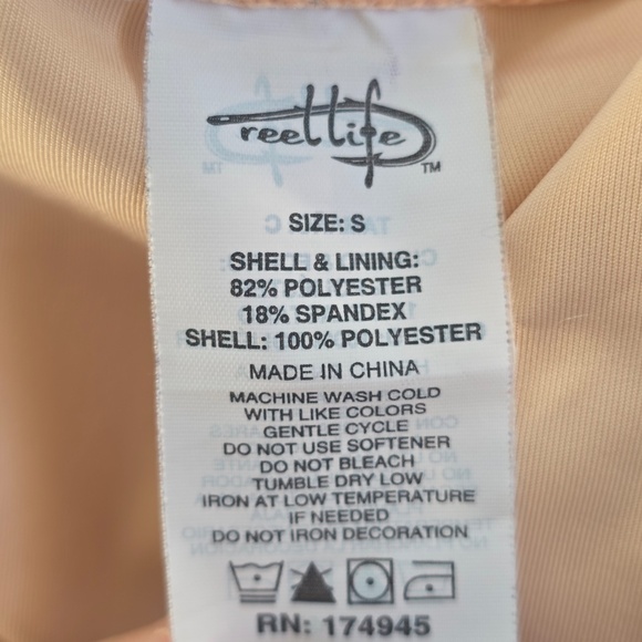 Reel Life Women's Active Skort - Pink and Orange Tie Dye - Small - Picture 6 of 6